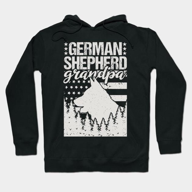 German Shepherd Grandpa Hoodie by Tesszero